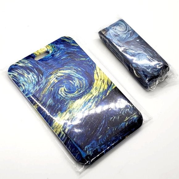 Starry Night Van Gogh Lanyard Blue - Picture 4 of 4